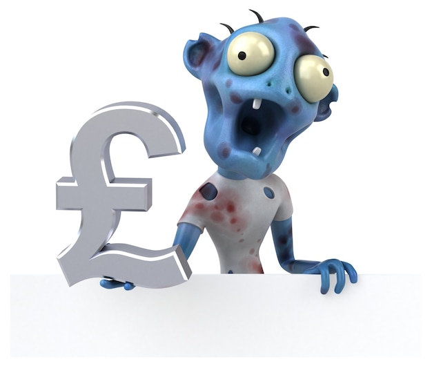 Fun zombie - 3D Illustration