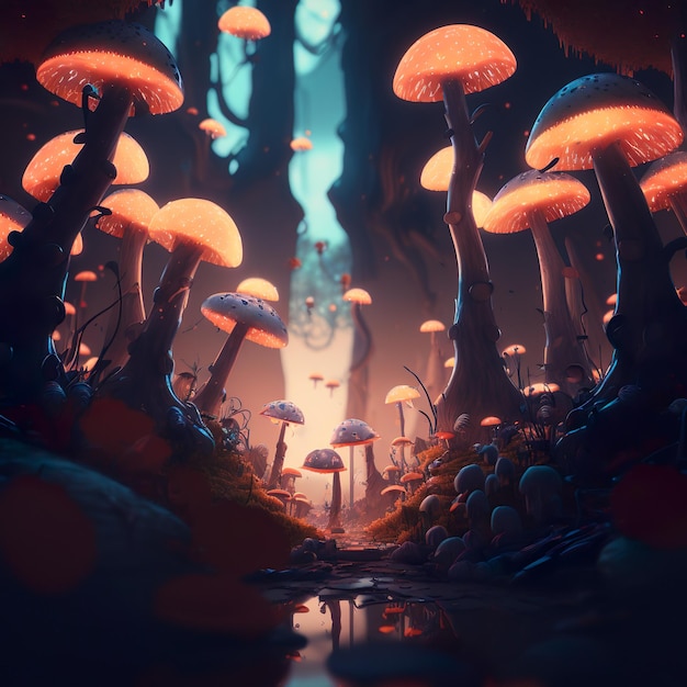 Fungal Horde A Hypermaximalist 8K Cinematic Concept Art