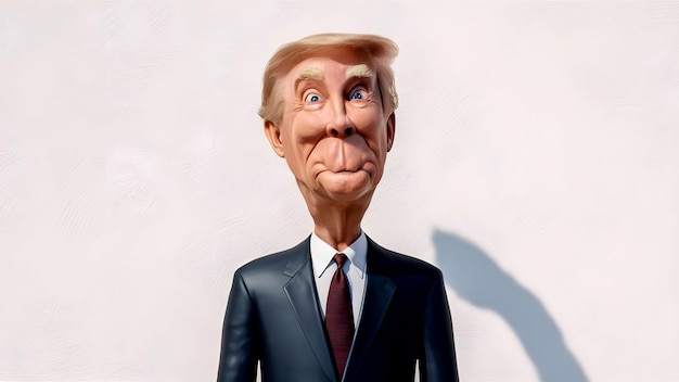 Funny 3D Cartoon of A Man Funny 3D Animation Character