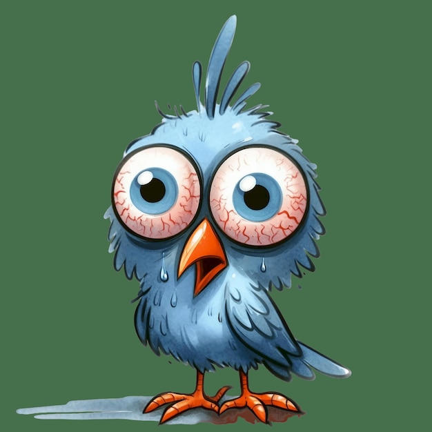 funny bird stickers