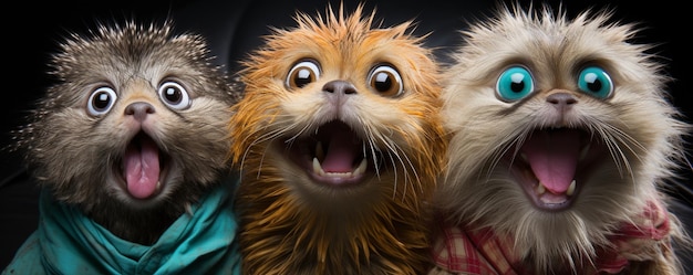 Photo funny compilation of animals making silly faces wallpaper