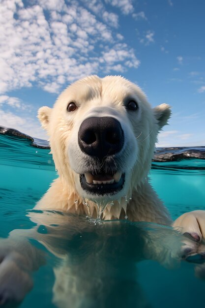 Funny cute Baby animal selfie photography close up