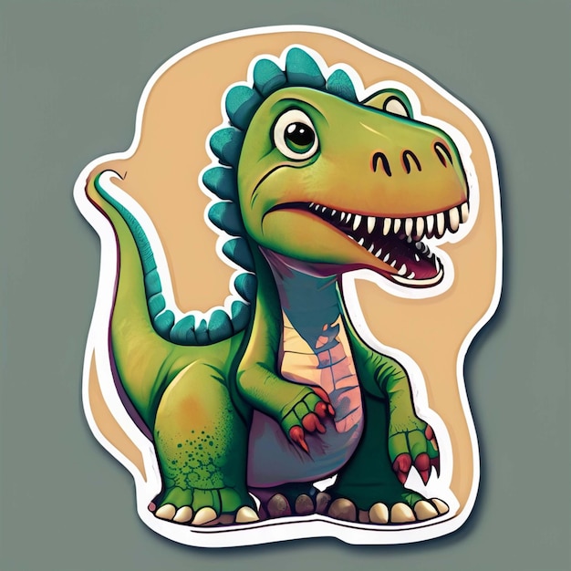 funny cute dragon sticker