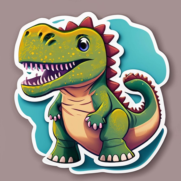 funny cute dragon sticker