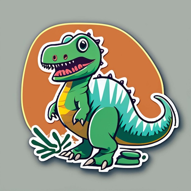 funny cute dragon sticker