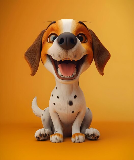 Funny Dog 3D Illustration