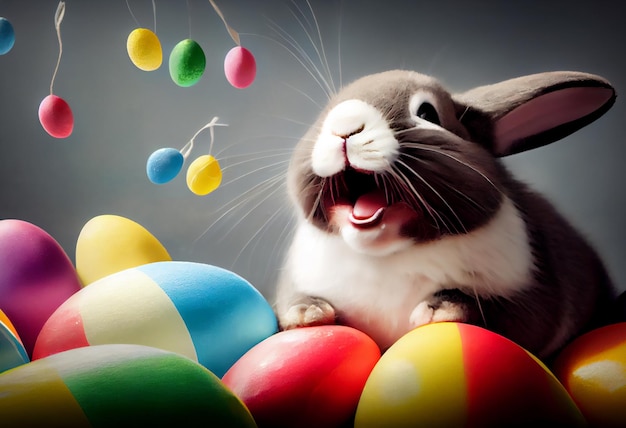 Funny Easter bunny