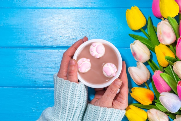 Funny Easter hot chocolate