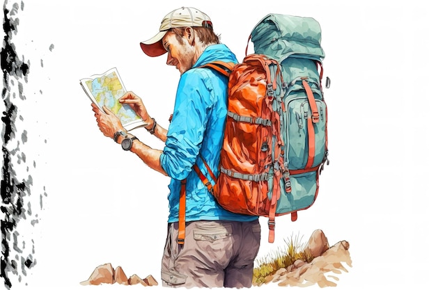 Funny_illustration_painting_showing_lost_hiker