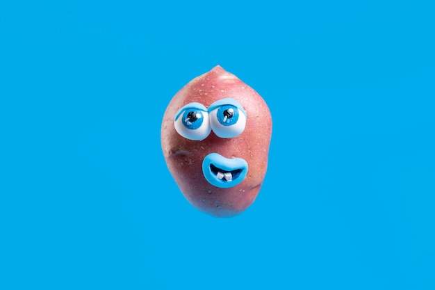 Funny potato with face sticker