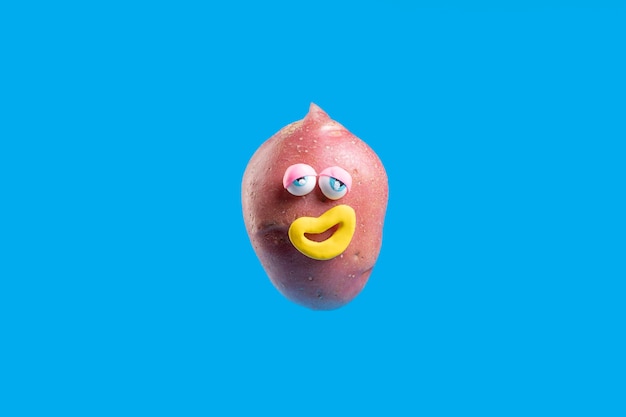 Funny potato with face sticker