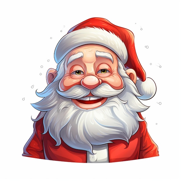 Funny Santa Claus Vector Artwork Background