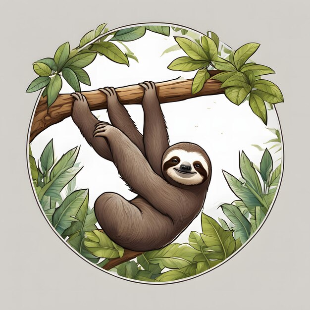 Photo funny sloth clipart