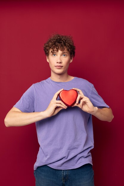 Funny teenager heartshaped box gift romance