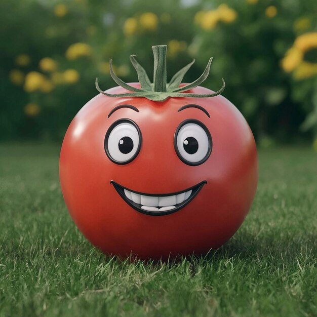 Photo funny tomato