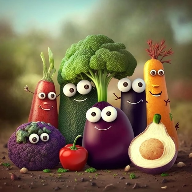 funny vegetables