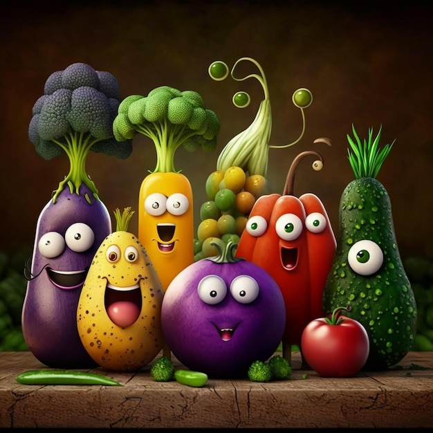 funny vegetables