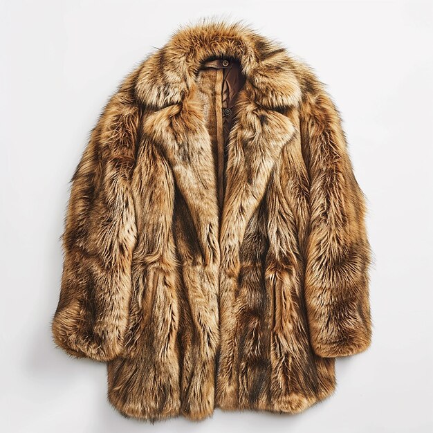 Photo a fur coat with a collar that says  fur