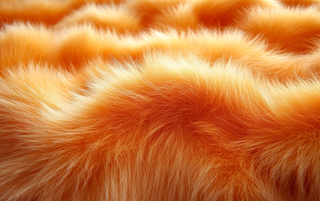 Photo the fur is orange and has a lot of texture it looks like its from a cat