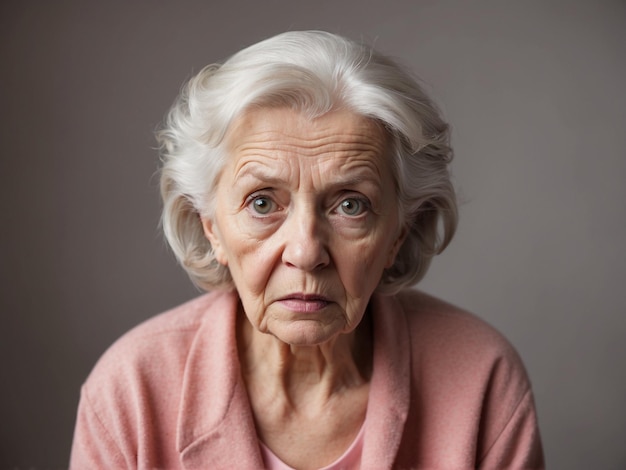 Furious and Enraged Grandmother Expressing Intense Emotions