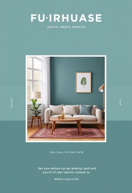 Furniture Instagram flyer and social media post template