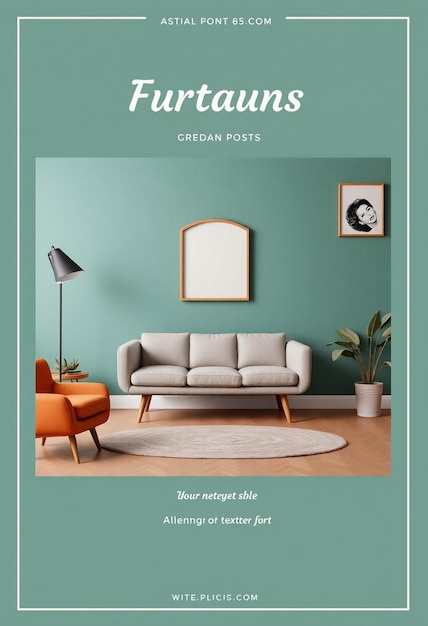 Furniture Instagram flyer and social media post template