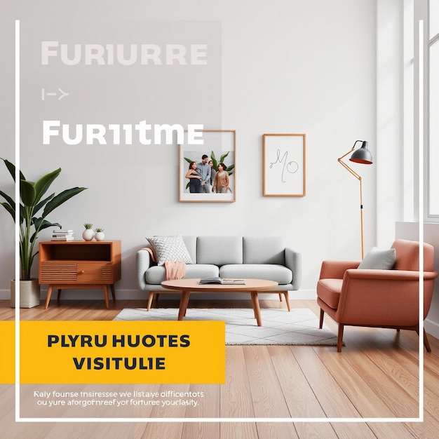 Furniture Instagram flyer and social media post template