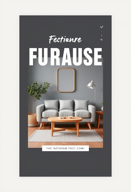 Furniture Instagram flyer and social media post template