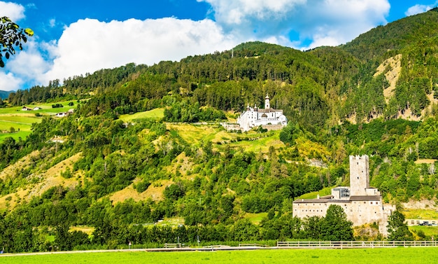 Furstenburg Castle and Marienberg Abbey in Burgeis - South Tyrol, Italy