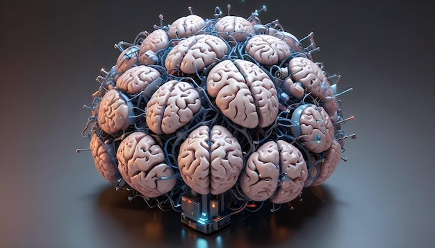 Fusion of Human Brains with Quantum Computer Neural Network Biological Computing AI AGI