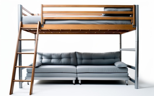 Photo futon bunk bed with futon sofa underneath