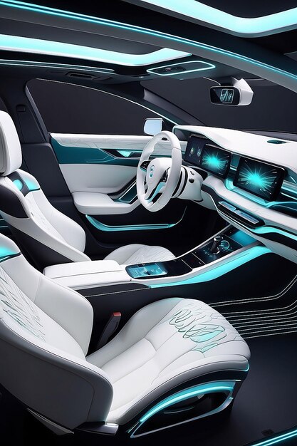 Future automobile interior design Generative Ai