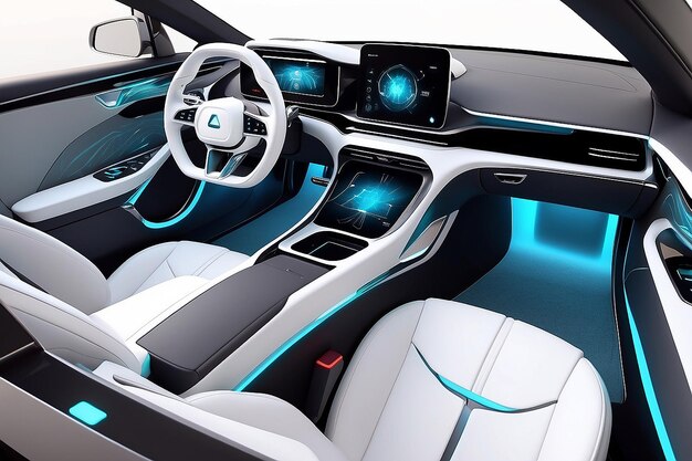 Future automobile interior design Generative Ai