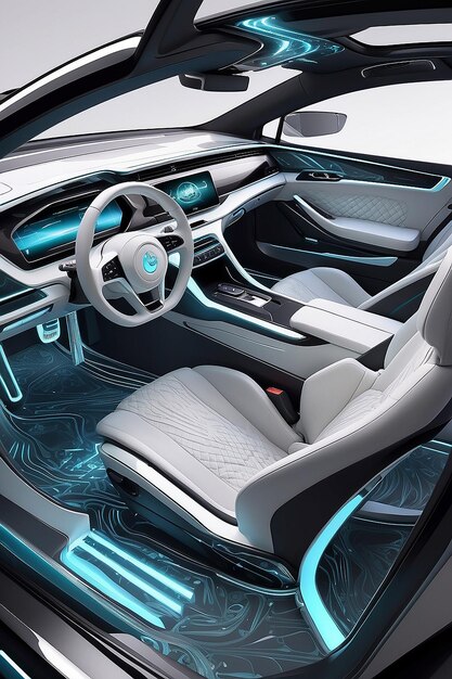 Future automobile interior design Generative Ai