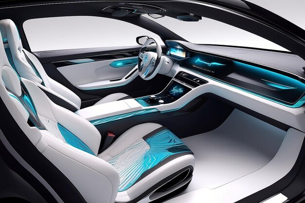 Future automobile interior design Generative Ai