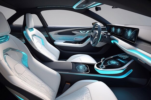 Future automobile interior design Generative Ai