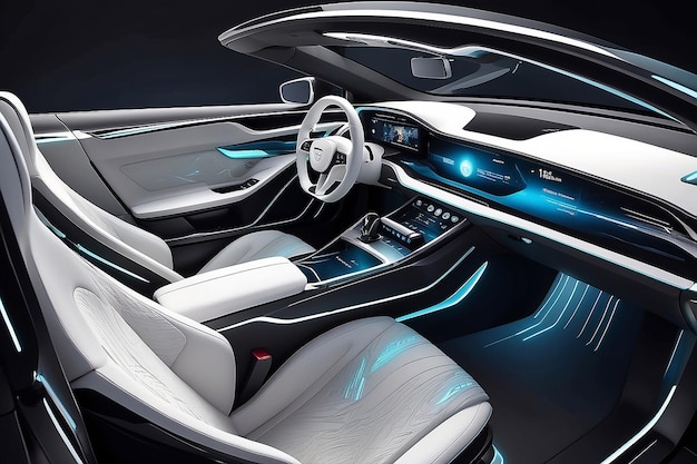 Future automobile interior design Generative Ai