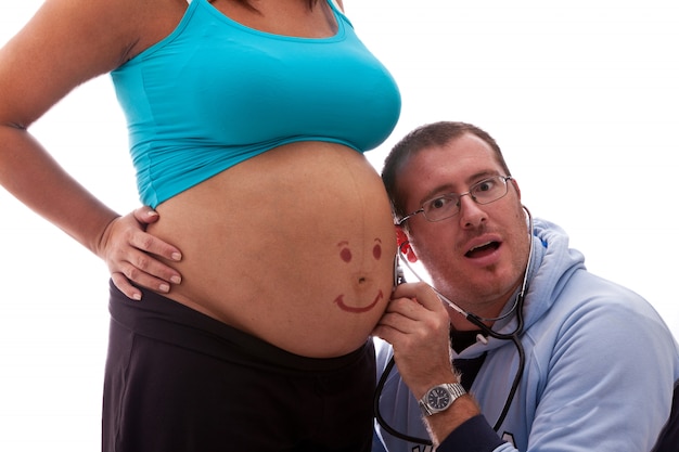 future dad with Pregnant woman