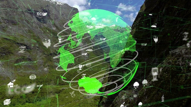 Future environmental conservation and sustainable ESG modernization development