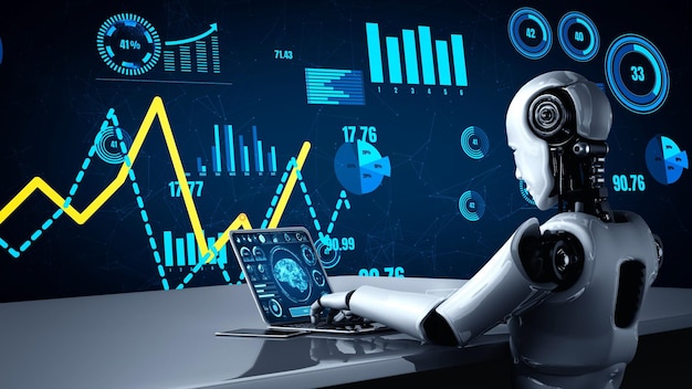 Future financial technology controll by AI robot huminoid uses machine learning