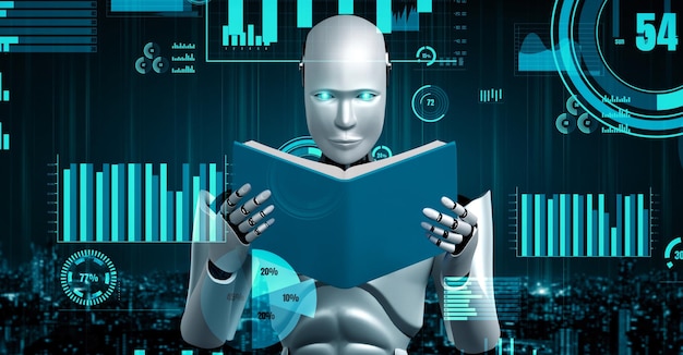 Future financial technology controll by AI robot huminoid uses machine learning