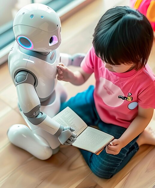 Future Learning A Child and AI Robot