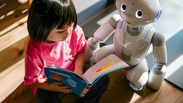 Future Learning A Child and AI Robot