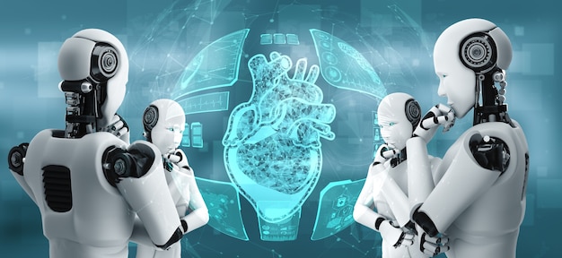 Future medical technology controlled by AI robot using machine learning