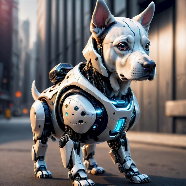 future robot dog background very cool