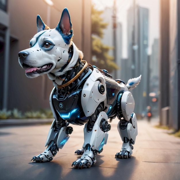 future robot dog background very cool