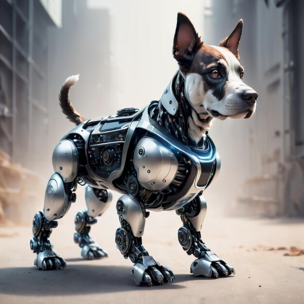 future robot dog background very cool