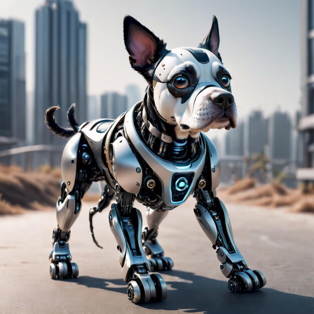 future robot dog background very cool