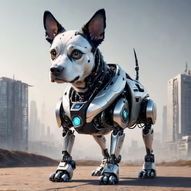 future robot dog background very cool