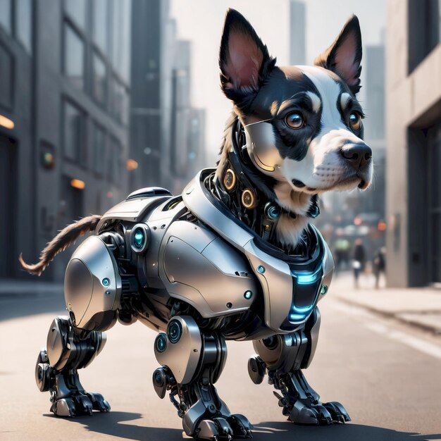 future robot dog background very cool